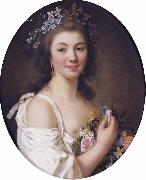 Francois Lemoine Madame de Genlis oil